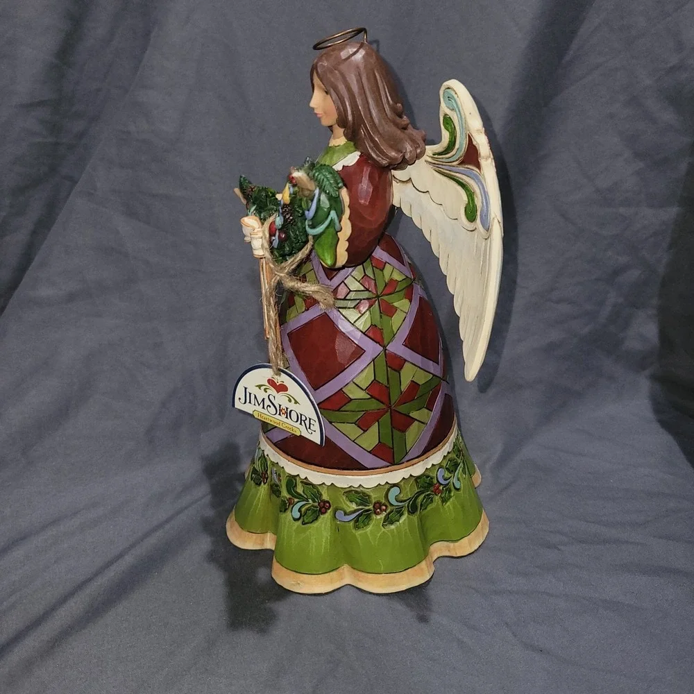 Jim Shore 2011 Glorious Garland Christmas Angel Figurine Heartwood #4023457